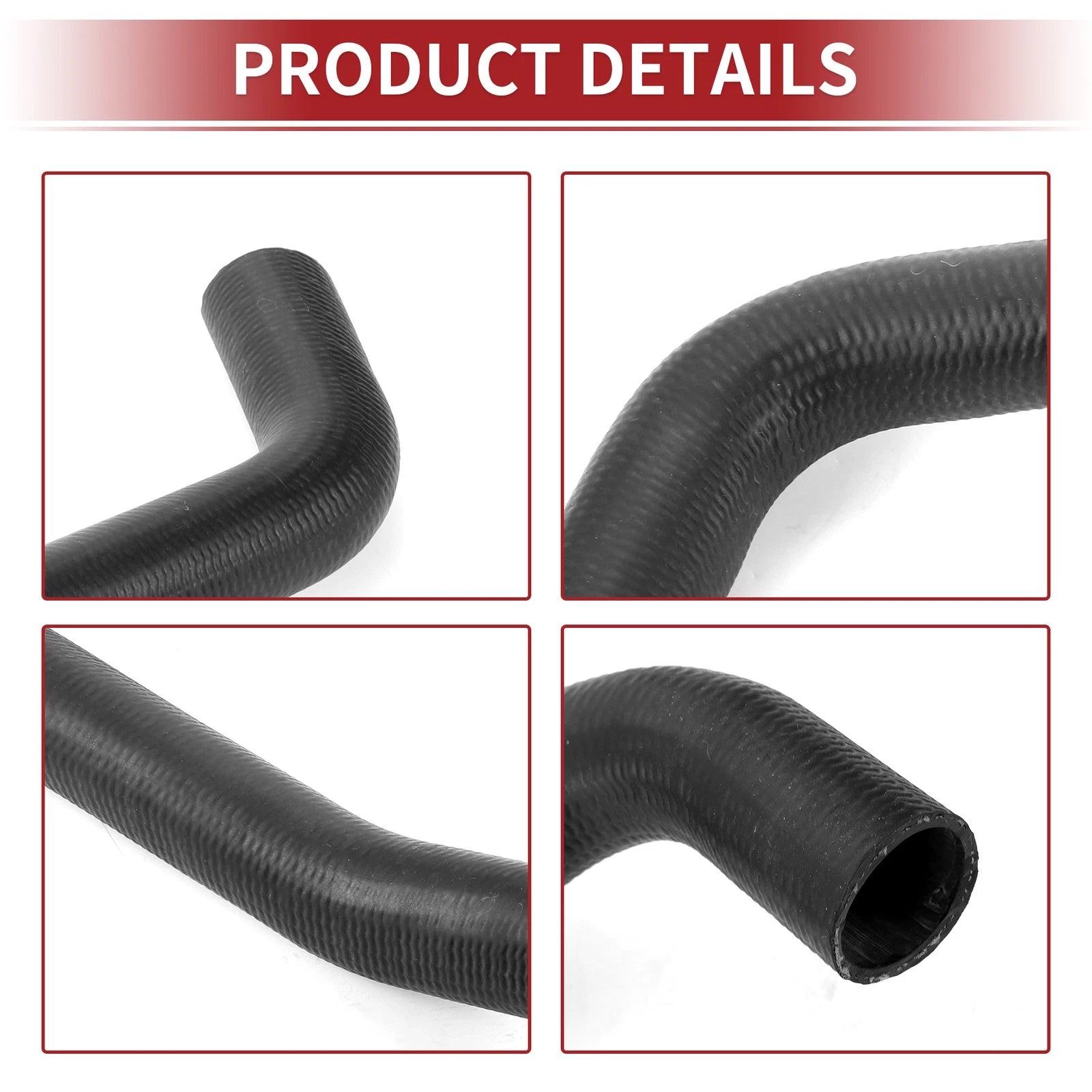 Radiator Hose for Toyota Solara 2.4L 2004–2008 No. 16572-28080 Rubber Black