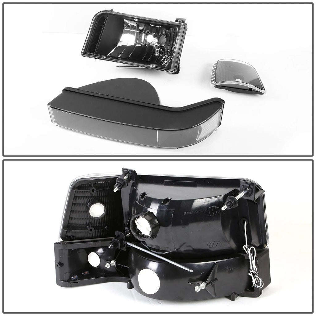 LED DRL Bumper Headlights for Ford F150/F250/F350 (1992–1996)