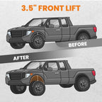 3.5 Inch Front Lift Leveling Kit for Dodge Ram 2500 3500 (1994–2013)
