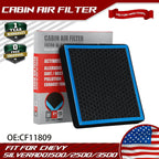 HEPA Cabin Air Filter for Chevrolet Silverado 1500 (2014–2018)