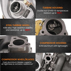 K04 Turbocharger for VW Passat 1.8T, Audi A6 Quattro 1.8T (AEB/ANB)