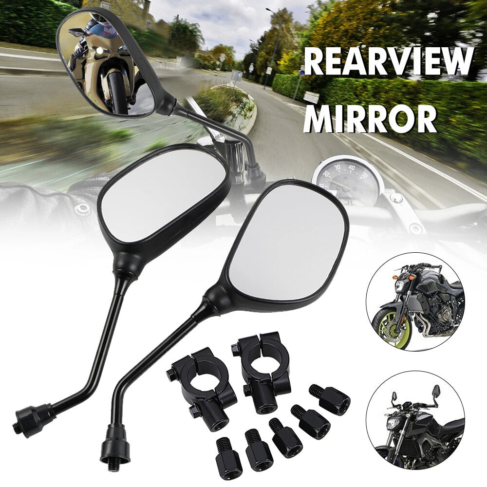 Universal Rearview Mirror for Motorcycle UTV ATV (7/8" Handlebar Mount)