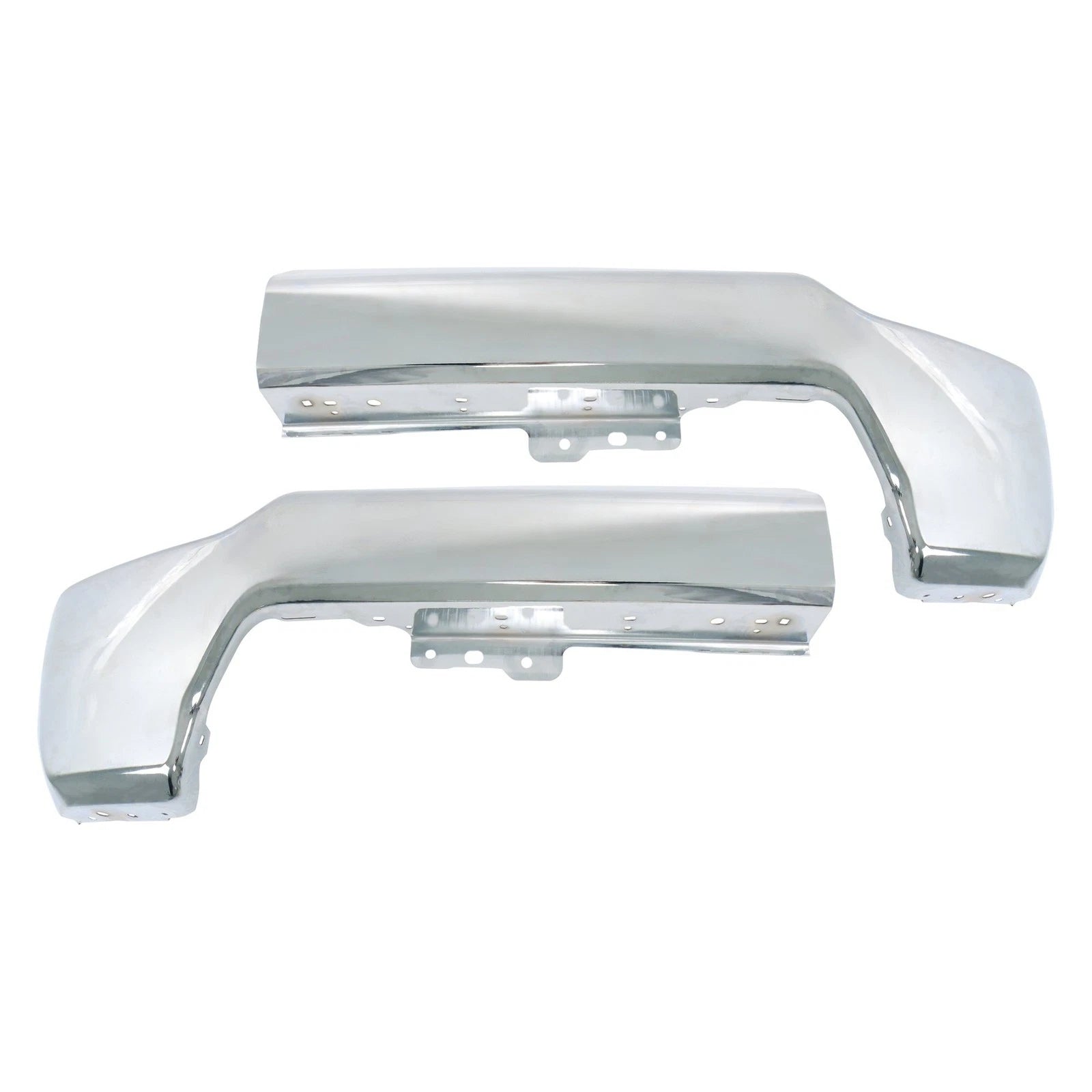 Chrome Split Front Bumper for Chevy Silverado 2500HD 3500HD (2020-2023)