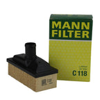 Mann-Filter Secondary Air Injection Pump Filter C 118 for Mercedes W126 (1979–1991)