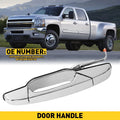 Chrome Outside Door Handle for Silverado Sierra (2007–2014) Rear Left Driver