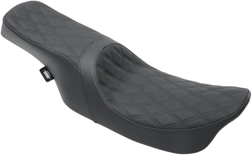 Predator 2-Up Seat for Drag Specialties (2010–2023) - Double Diamond, Black Stitching
