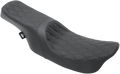 Predator 2-Up Seat for Drag Specialties (2010–2023) - Double Diamond, Black Stitching