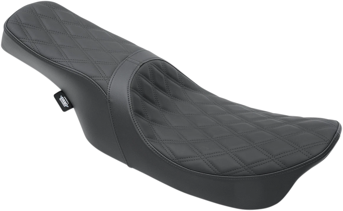 Predator 2-Up Seat for Drag Specialties (2010–2023) - Double Diamond, Black Stitching