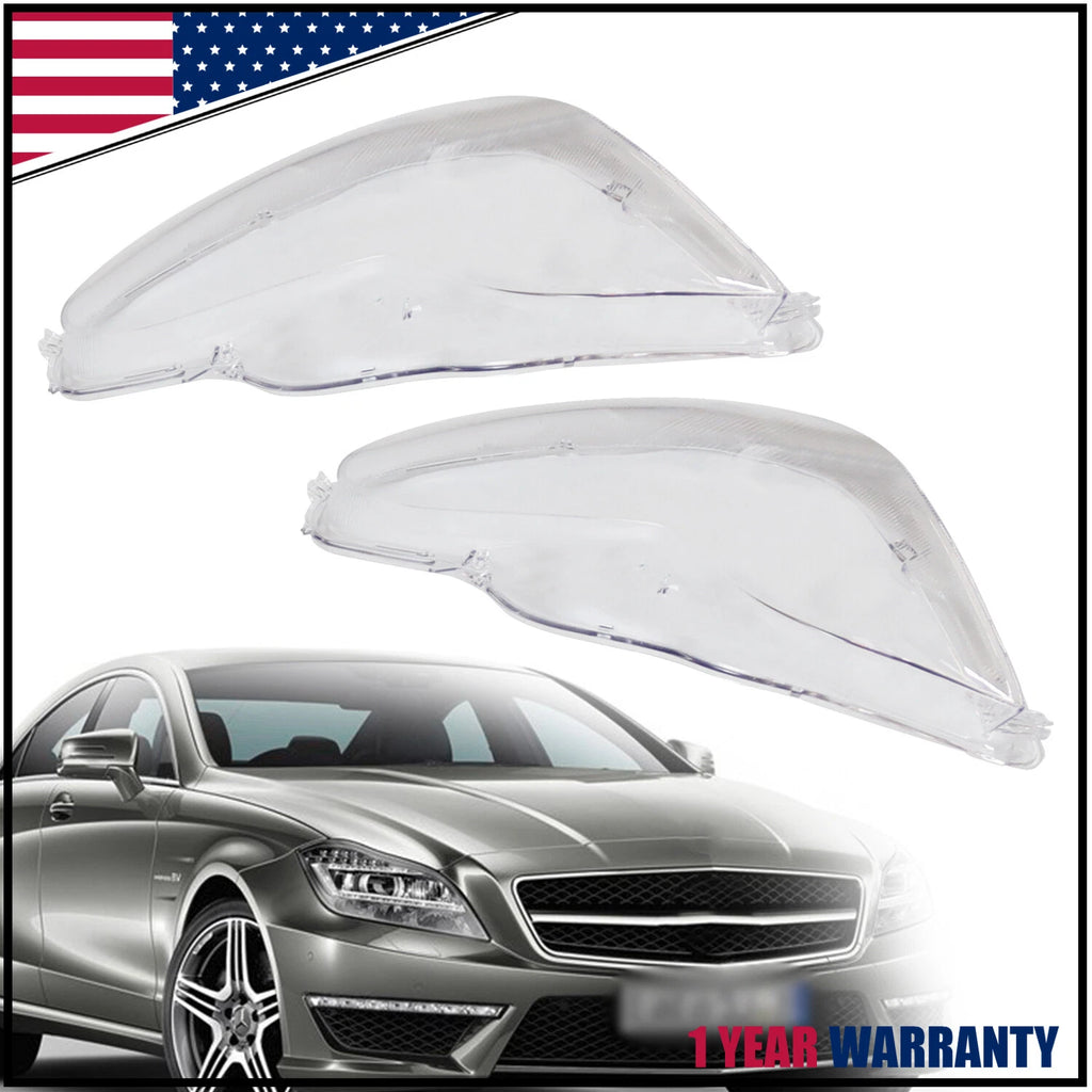 Headlight Lens Cover for Mercedes W219 CLS350 CLS500 CLS550 (2006–2011)