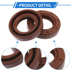 2X Oil Seal Rotary Shaft Seal for Various Models (19x32x7mm) FKM Rubber