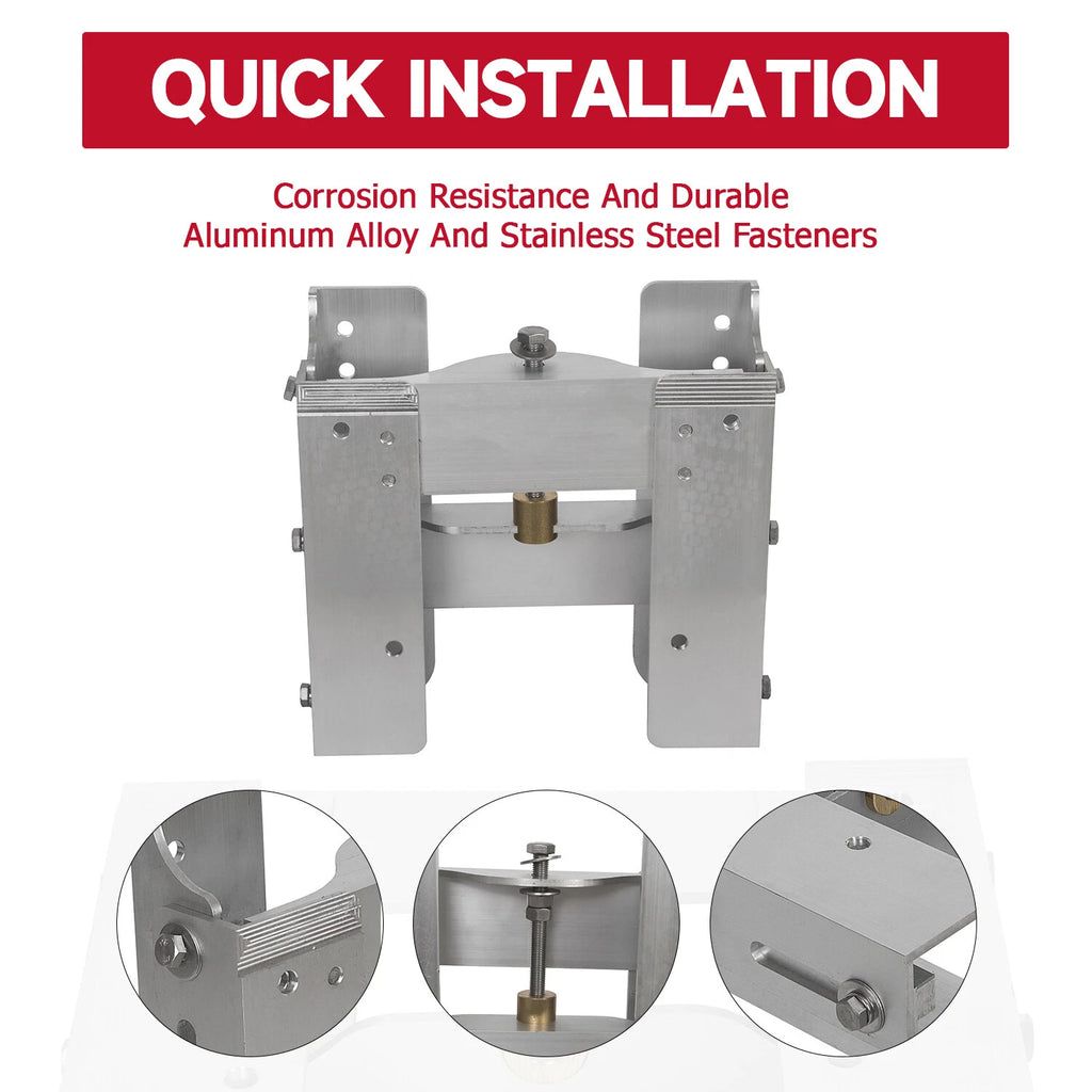 Adjustable 4'' Jack Plate for Outboard Boat Motor