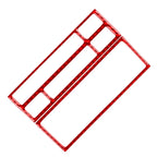 2X Carbon Fiber Red Console Radio CD Panel Trim for BMW 3 Series (1991–1999)
