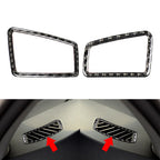 2Pcs Carbon Fiber Look Air Vent Outlet Cover for BMW 3 Series E90 E92 E93 (2005–2012)