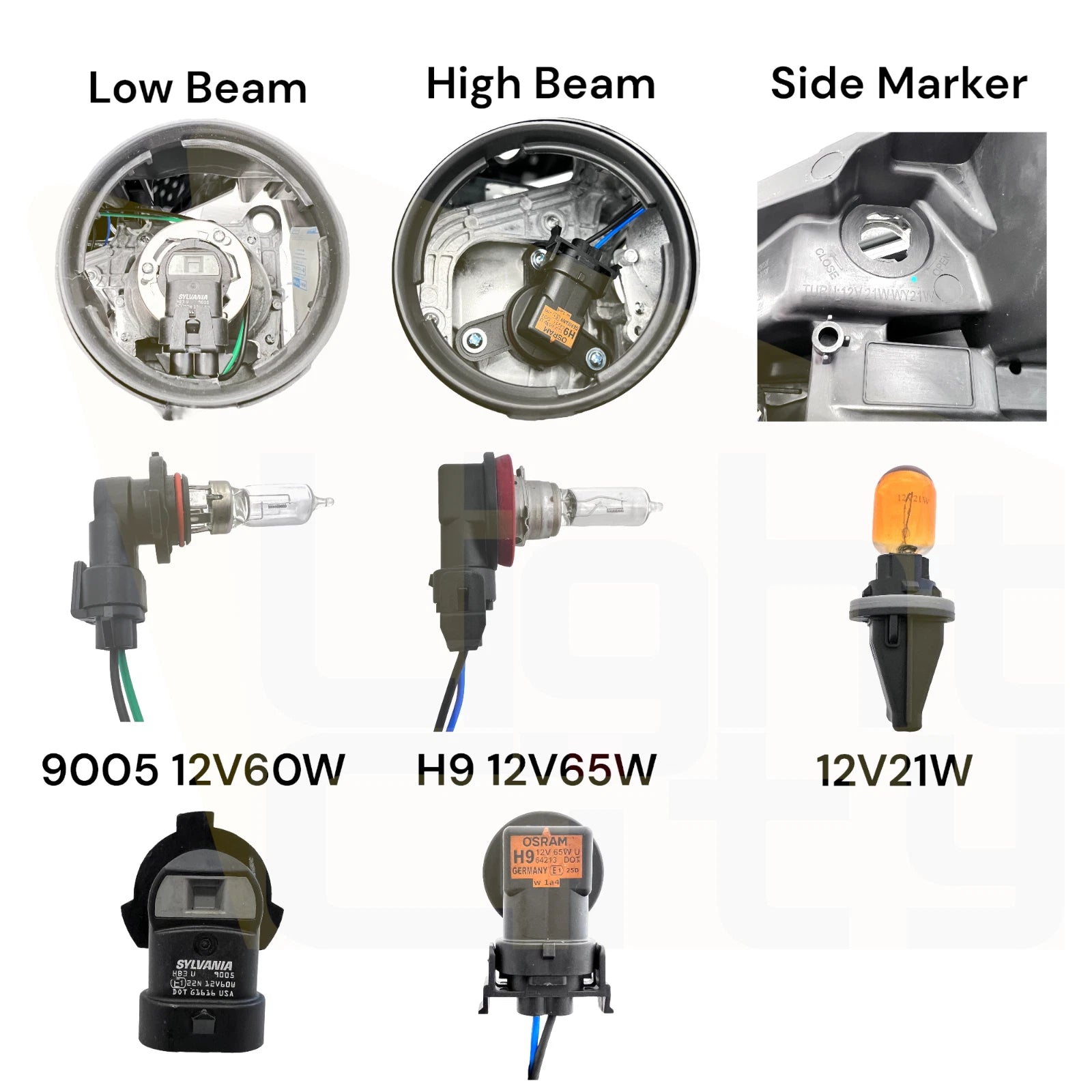 Driver Side Halogen Headlight for Chevy Trailblazer (2021–2023) LED DRL