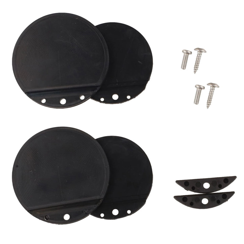 Set of 4 Boat Drain Cover Replacement Kit Marine Drain Valve Cover Parts