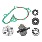 Water Pump Rebuild Kit for Yamaha YZ125 (1998–2004) - Impeller, Shaft, Gear, Bearing, Seal