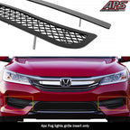 Fog Light Cover for Honda Accord Sedan (2016–2017) Stainless Black Mesh