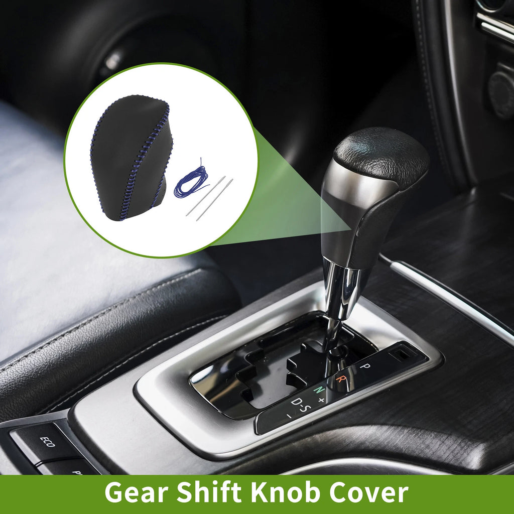 Gear Shift Knob Cover for Toyota Highlander (2008–2013) Black Blue