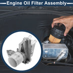 Engine Oil Cooler Filter Housing with Seals for Ford Transit (No. 1755226)