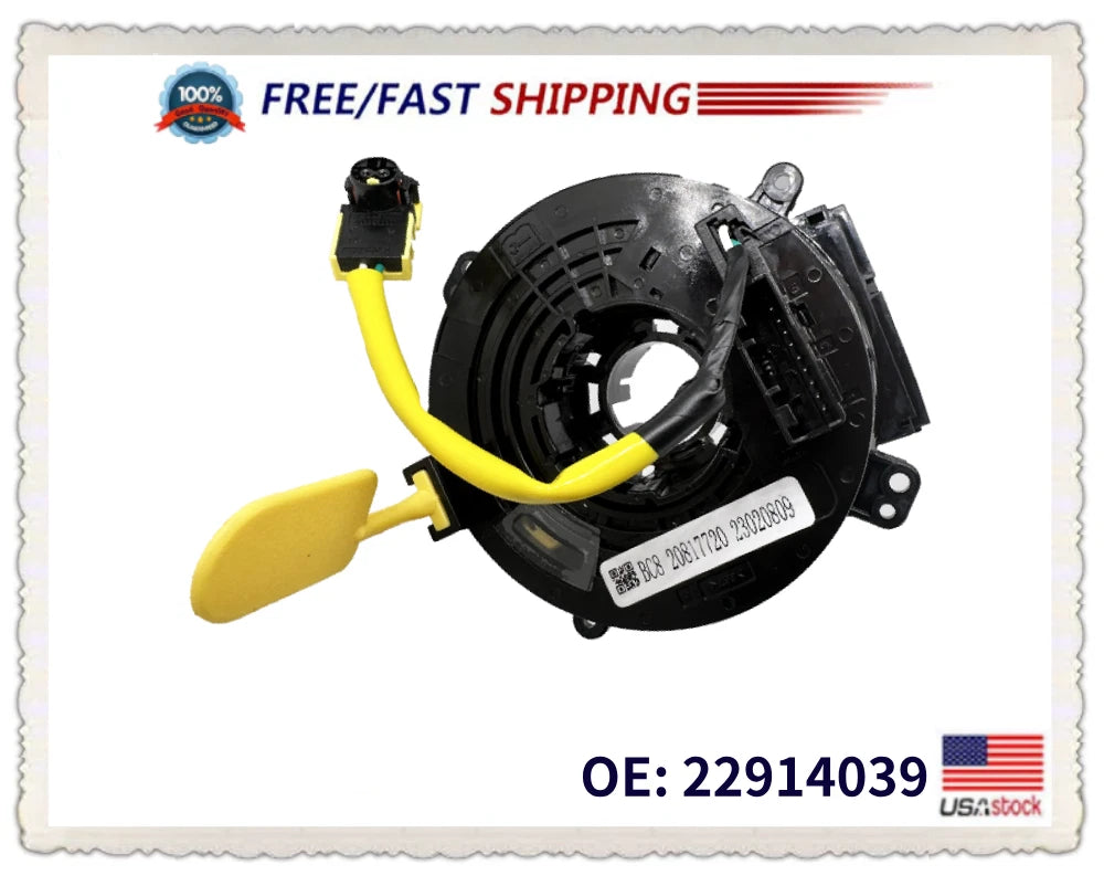 Clockspring w/Steering Wheel Position Sensor 22914039 for Chevy Cruze (2013–2015)