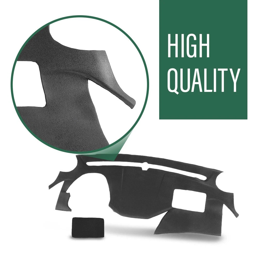 Dashboard Cover for Hyundai Sonata (2011–2014) - Soft TPE Black Overlay