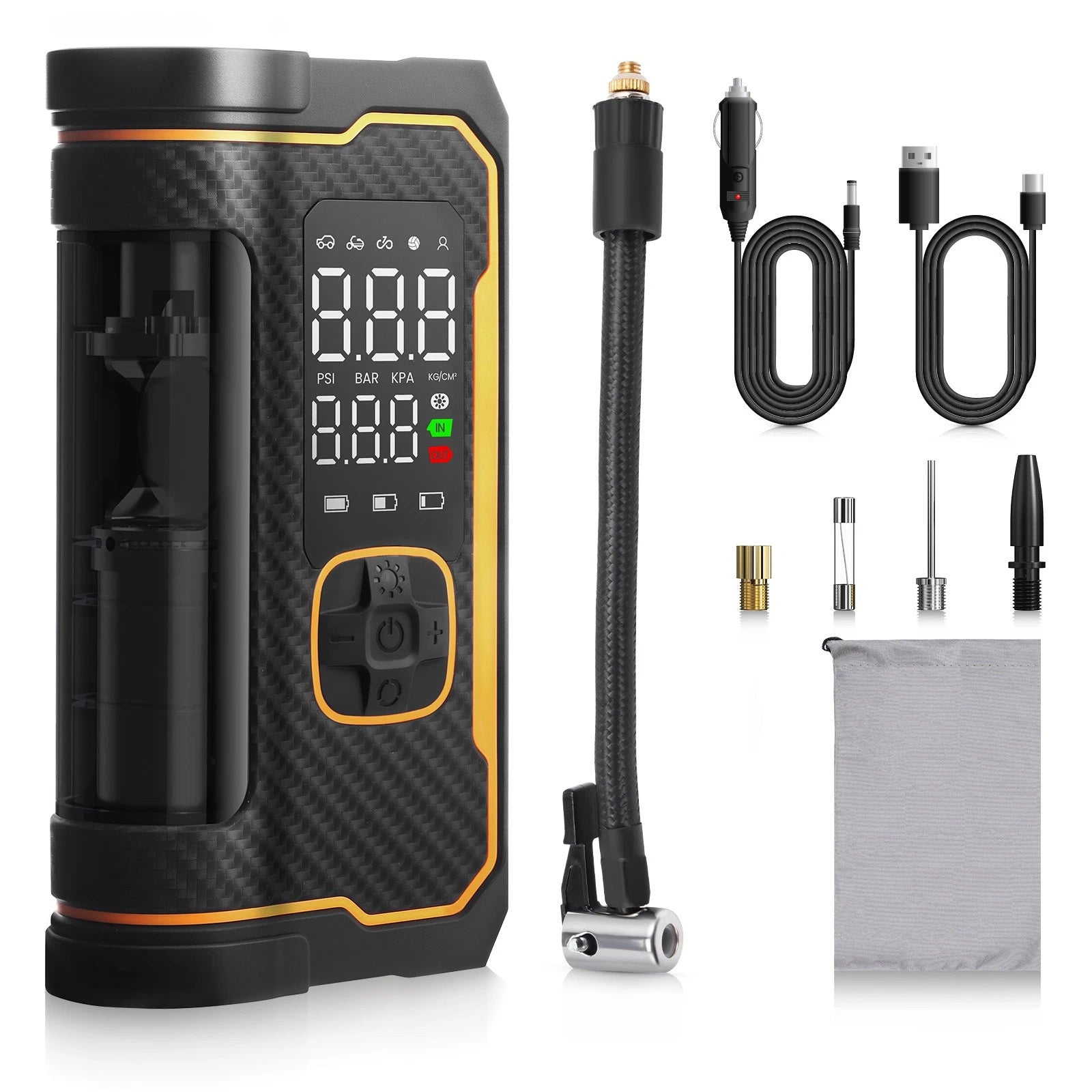 Digital Air Pump Inflator Compressor for Auto (150PSI, 12V)