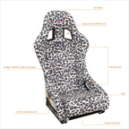 NRG FRP-303-WT-SAVAGE Racing Bucket Seat for Universal Fit (2010–2023)