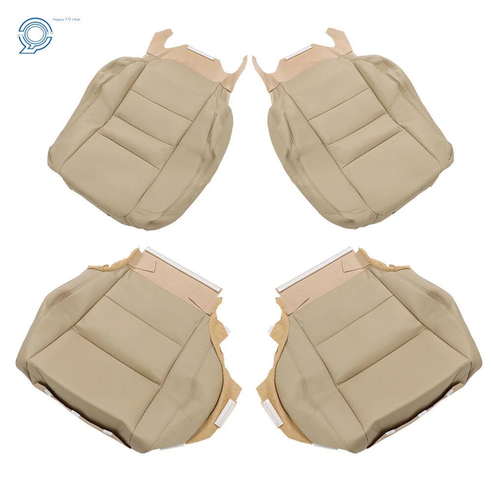 Set of 2 Leather Seat Covers for Honda Accord (2008–2012) Tan
