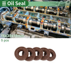 Oil Seal FKM Rubber 16x35x10mm for Various Models (5 Pcs)