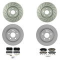 Bosch QuietCast Rotors & Semi-Met Brake Pad Kit for Mercedes R230 SL550 (2007–2009)