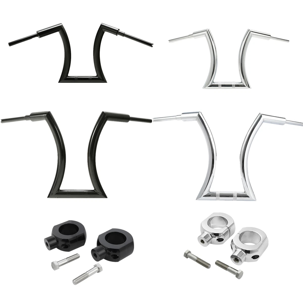 2" Hanger Handlebar Risers for Harley Touring Dyna Softail