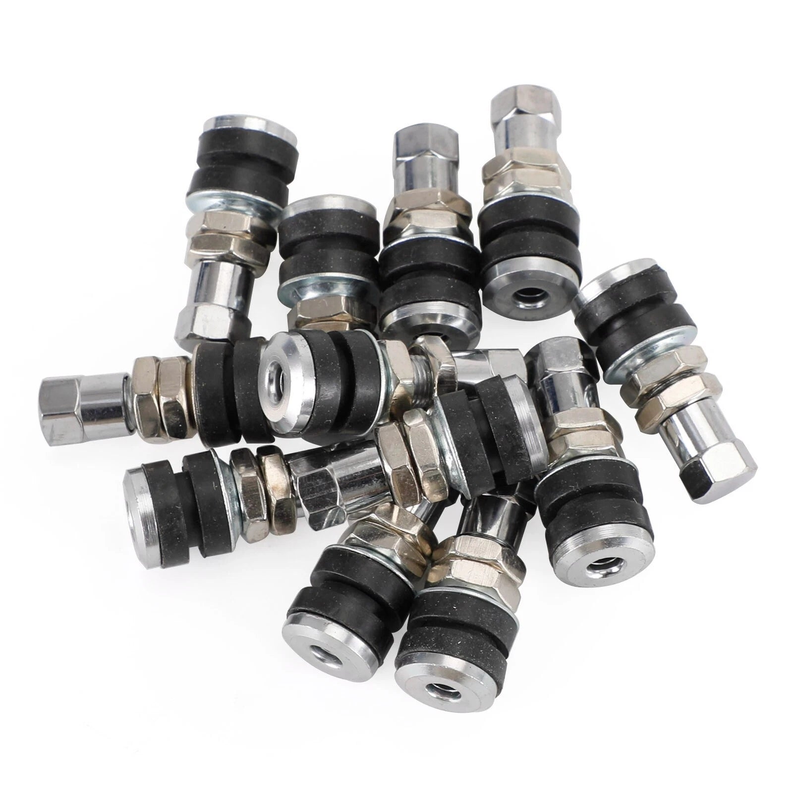12Pcs Chrome Metal Bolt-In Tire Valve Stems TR161 for Valve Holes .453"