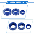 5 Pcs AC Climate Control Knob Rings for Toyota 4Runner (2010–2022) Blue