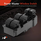 Front Left Power Window Switch for Honda Civic (2014-2015)