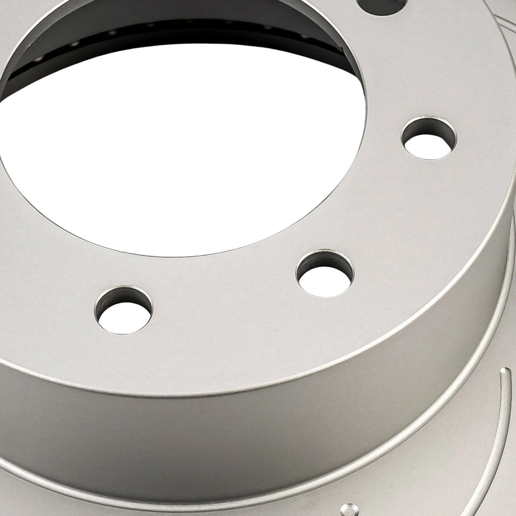 Front Drilled Slotted Disc Brake Rotors for 2000–2002 Dodge Ram 2500/3500 (2PC)