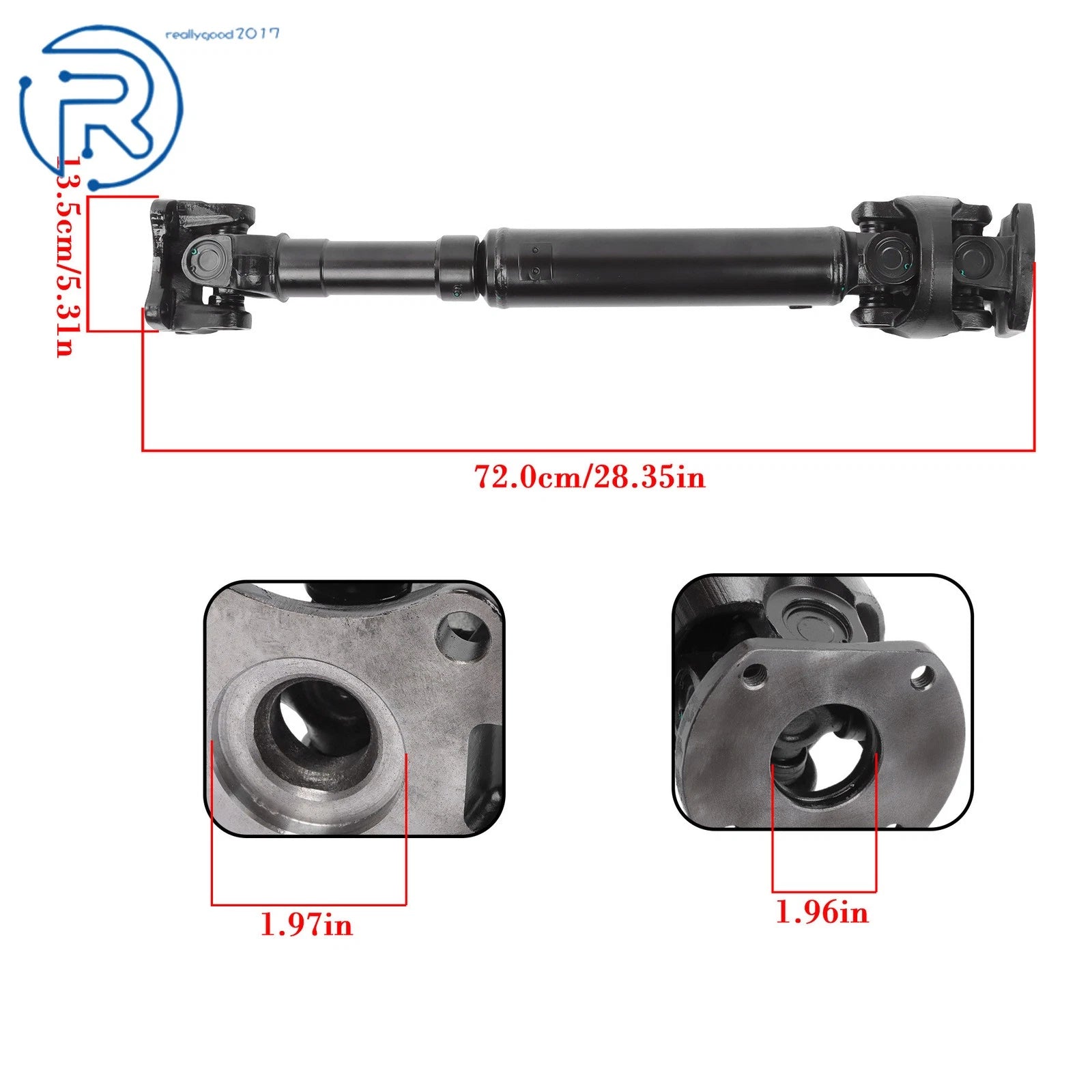 Rear Driveshaft Assembly for Ford Bronco (1990-1996) 4WD