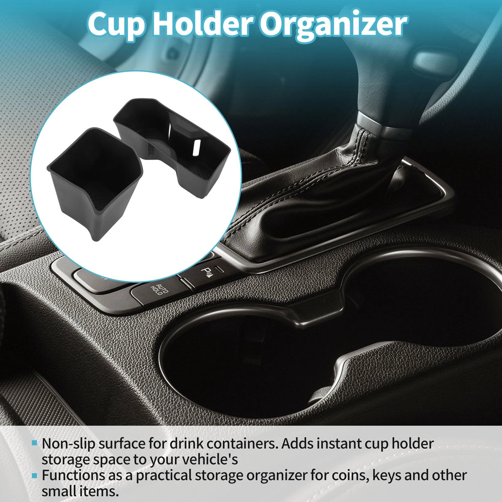 Set of 1 Center Console Cup Holder Organizer for Toyota Grand Highlander (2024–2026) TPE