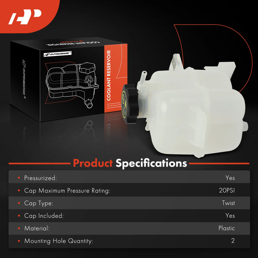 Engine Coolant Reservoir with Cap for Chevrolet Spark (2013-2015)