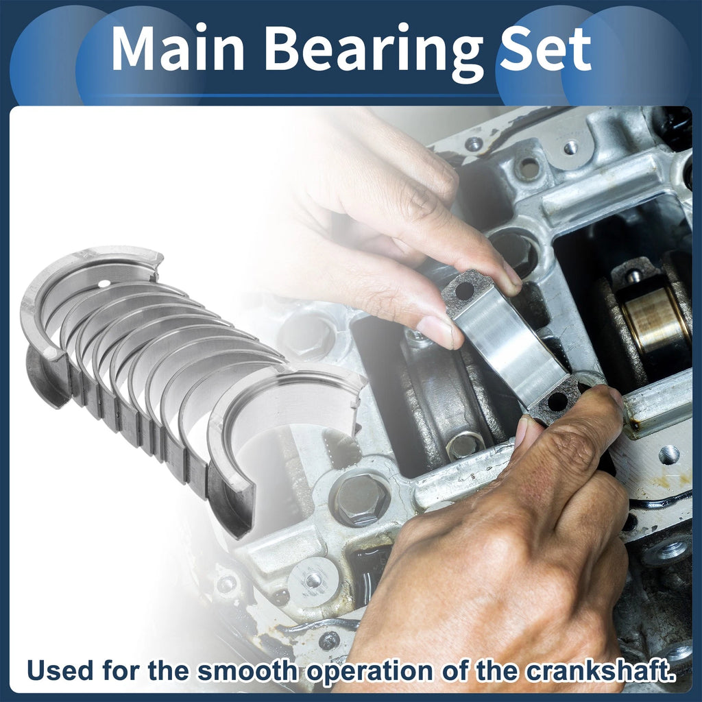 Main Bearing Set No. 1220757J00 for Nissan Almera (1999–2000) 10 Pcs