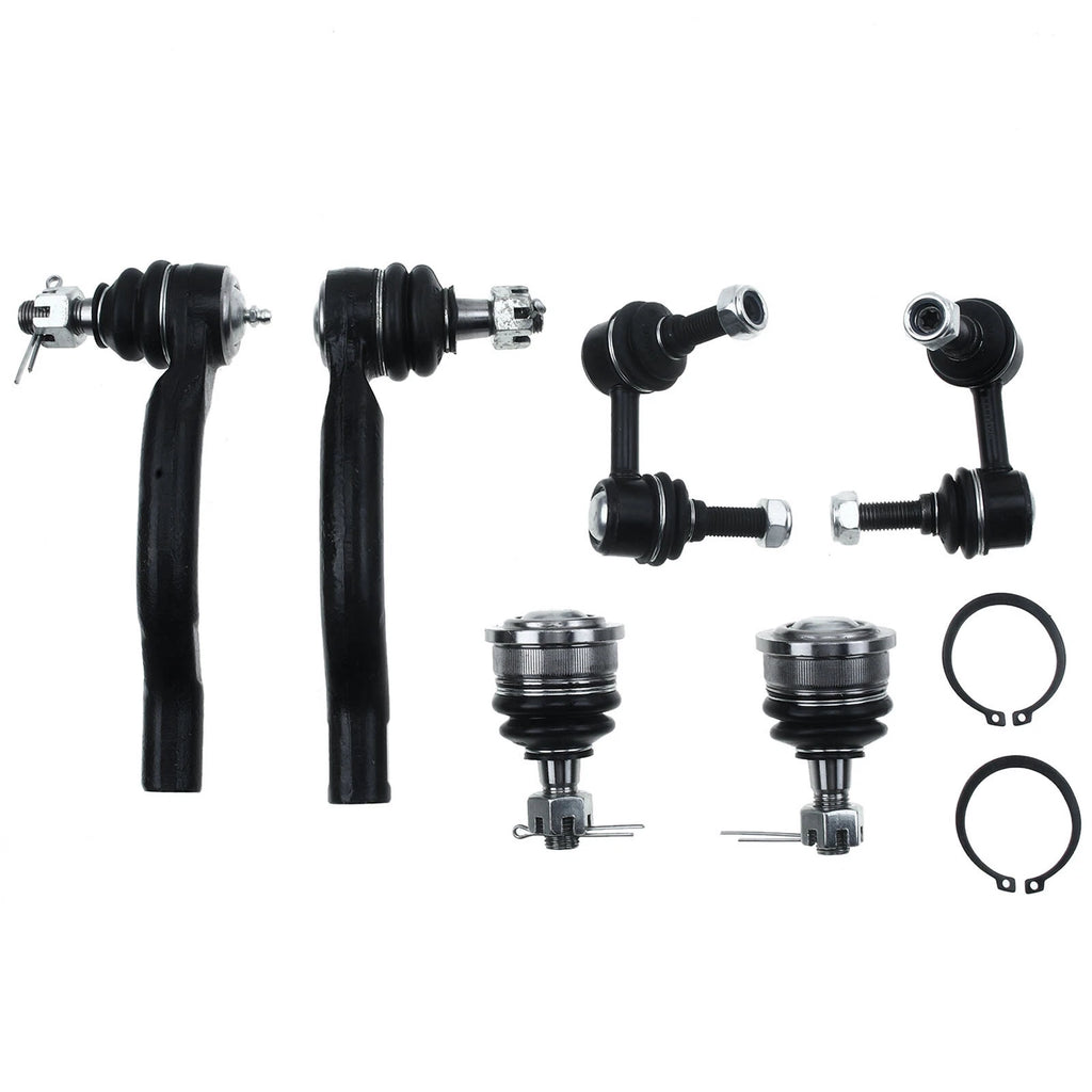 6X Front Ball Joints & Sway Bar Tie Rods for Nissan Frontier Pathfinder