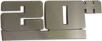 2pc. Luxury FX 20" Emblem Decal Set Stainless Steel - LUXFX3697