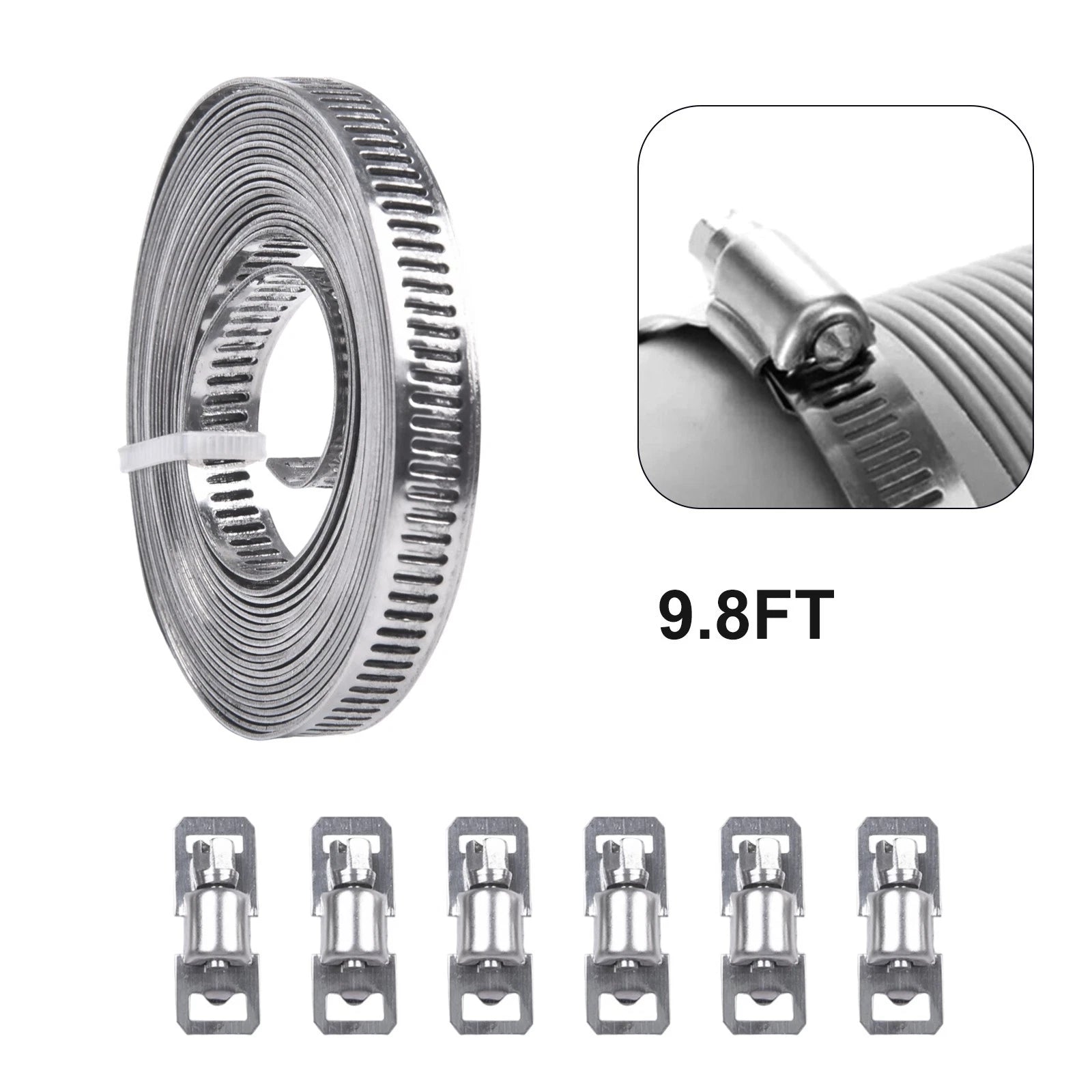 Heavy Duty Stainless Steel Hose Clamp for Various Applications