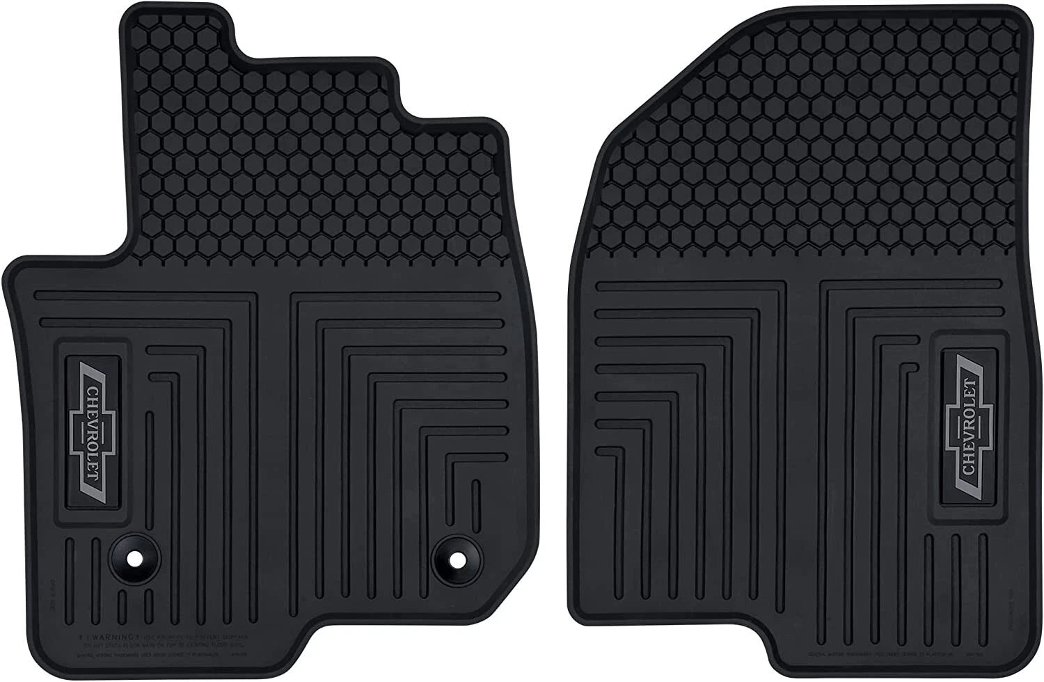 Set of 2 Front Floor Mats for Chevrolet Silverado (2019–2023)