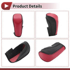 1 Pc Gear Shift Knob Cover for Ford Fiesta (2009–2012) Red Faux Leather