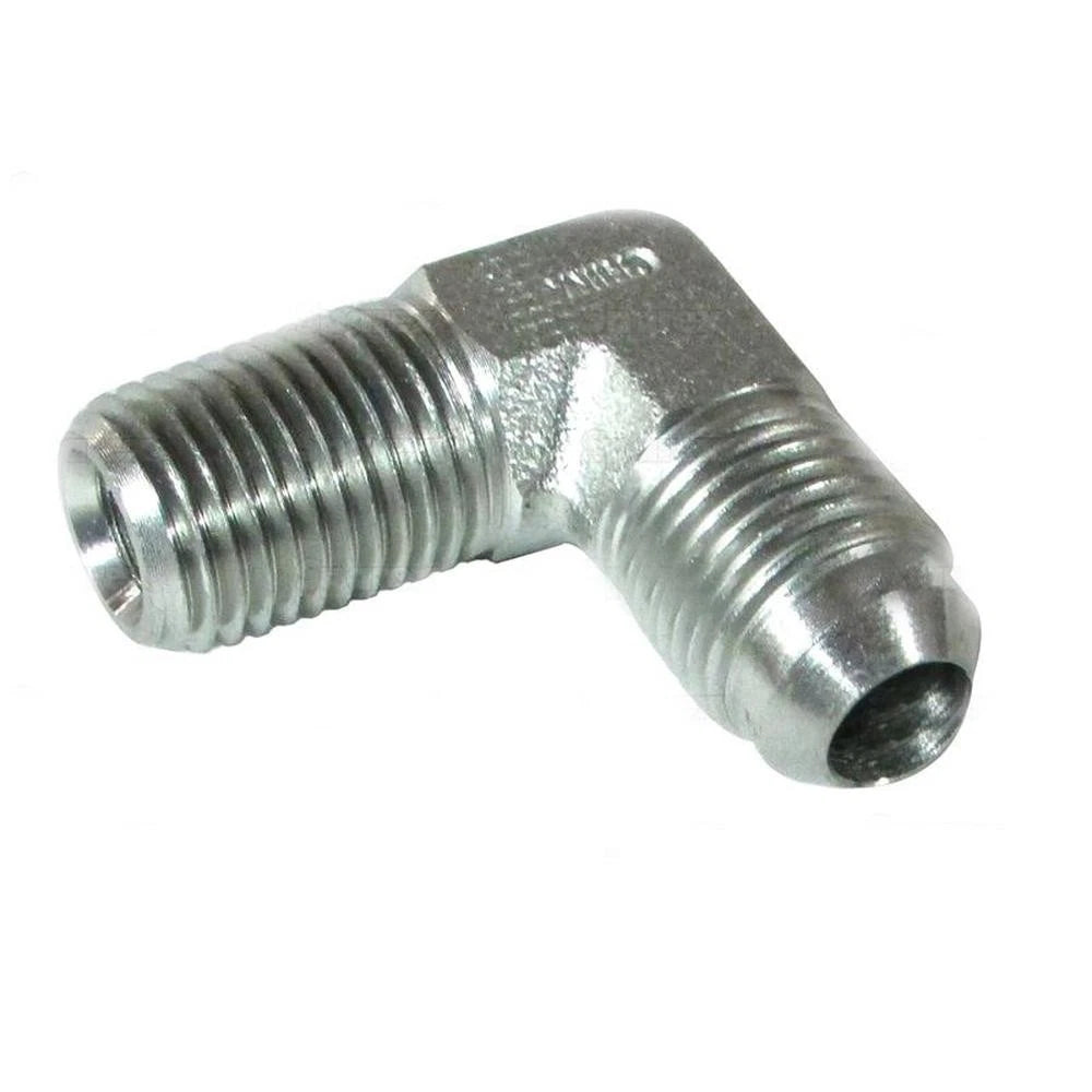 Hydraulic Adaptor 1/4" NPT Male to 9/16" JIC Male 90 Degree
