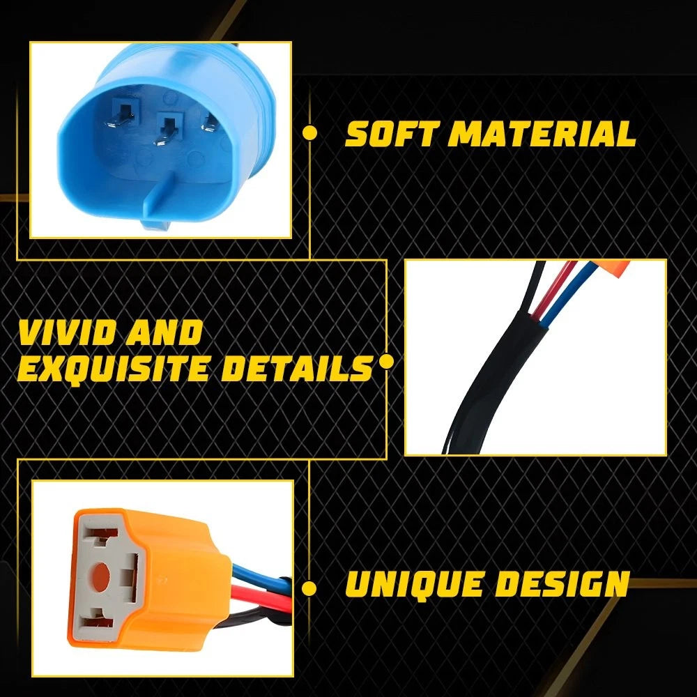 Headlight Adapter Harness for 9004 HB1 to 9003 HB2 (Year Range)