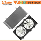 AC condenser and cooling fan assembly for Lexus ES350 (2013–2017)