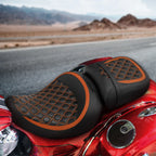 Driver Passenger Seat for Indian Chieftain Limited (2017–2024) Black Orange