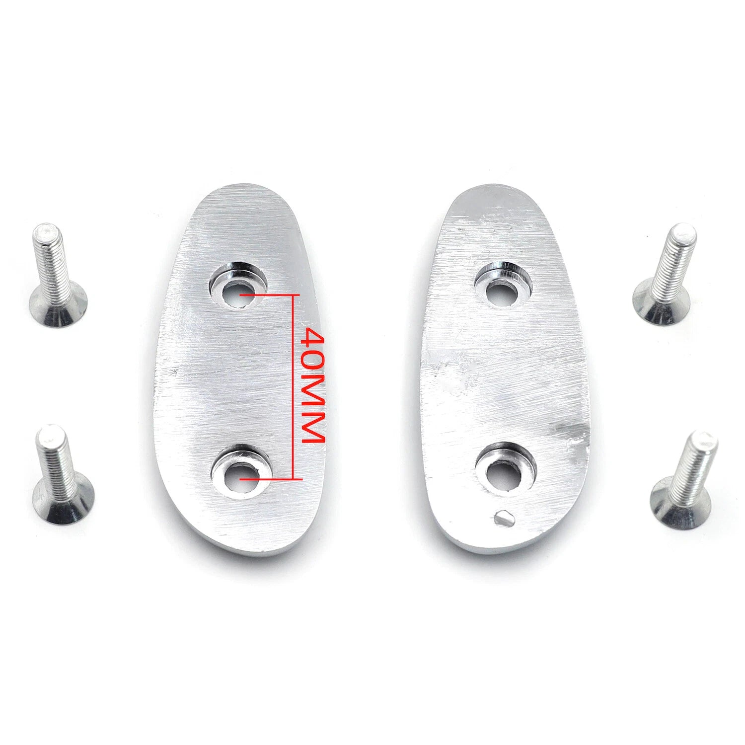 Mirror Block Off Base Plates for Suzuki GSX-R 600 750 1000 (2001–2004) Chrome