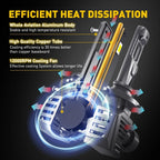 2X AUXITO 9012 HIR2 LED Headlight Bulbs for Low Beam (5000LM, 6500K)